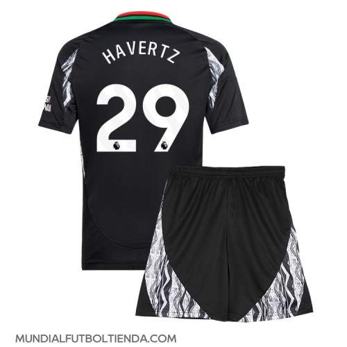 Camiseta Arsenal Kai Havertz #29 Segunda Equipación Replica 2024-25 para niños mangas cortas (+ Pantalones cortos)